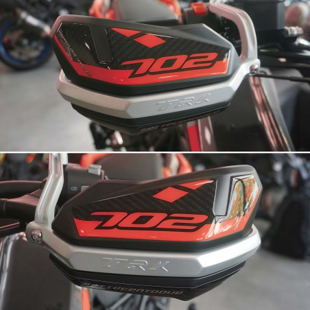 Adesivi 3D Protezioni Paramani moto compatibili con Benelli TRK 702 e 702X