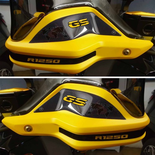 Adesivi 3D Protezioni Paramani moto compatibili con BMW GS R1250 40th 2021-23