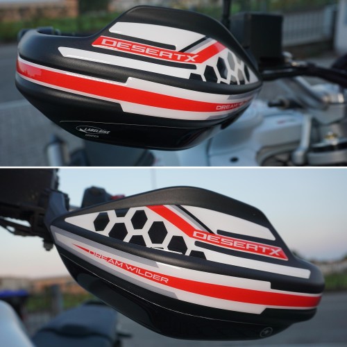 Adhesivos 3D Protecciones Paramanos Moto compatibles con Ducati DesertX