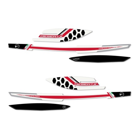 3D Stickers Motorcycle Handguard Protections compatible with Ducati DesertX