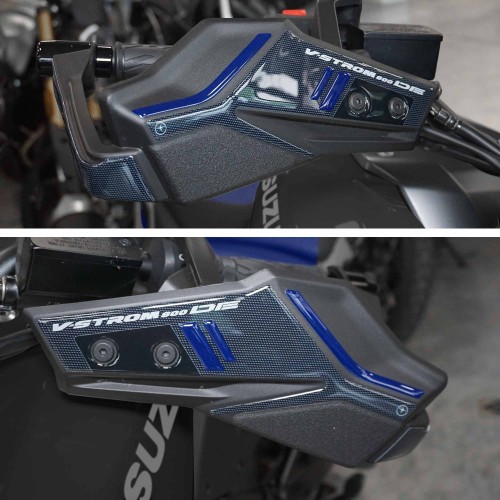Adesivi 3D Protezioni Paramani moto compatibili con Suzuki V-Strom 800DE