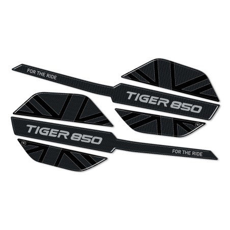 Adesivi 3D Protezioni Paramani moto compatibili con Triumph Tiger 850 Sport 2021