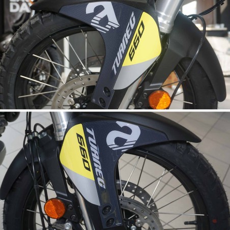 Adhesivos 3D para Protectores de Horquilla compatibles con Aprilia Tuareg 660 2022-2023