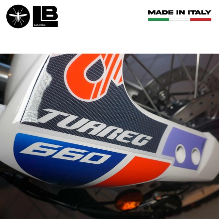 Adesivi 3D Protezioni Parasteli compatibili con Aprilia Tuareg Tagelmust 660