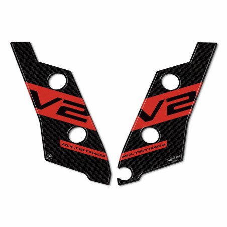 Adhesivos 3D para Protectores de Horquilla compatibles con motos Ducati Multistrada V2 2022