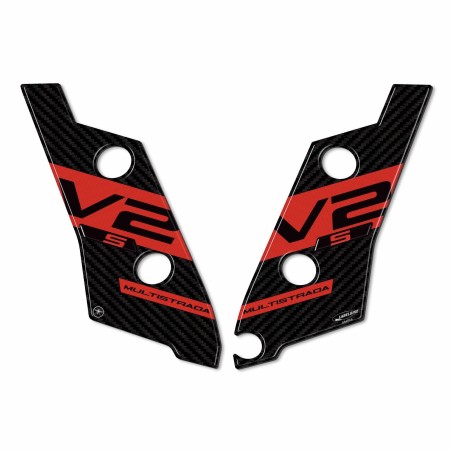 Pegatinas 3D para protectores de horquilla compatibles con motos Ducati Multistrada V2s 2022