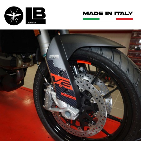 Pegatinas 3D para protectores de horquilla compatibles con motos Ducati Multistrada V2s 2022