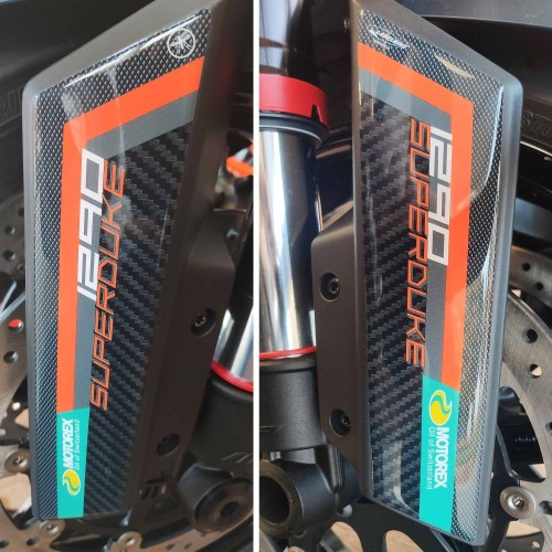 Adesivi 3D Protezioni Parasteli compatibili con moto KTM 1290 Super Duke R 2021