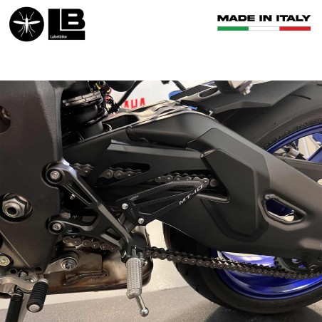 Adesivi 3D Protezioni pedane moto Battitacco compatibili con Yamaha MT-10 SP