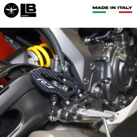 Adesivi 3D Protezioni pedane moto Battitacco compatibili con Yamaha R7 2021-2022
