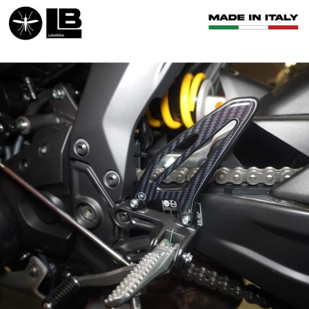 Adesivi 3D Protezioni pedane moto Battitacco compatibili con Yamaha R7 2021-2022