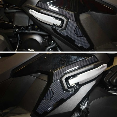 Adesivi 3D Protezioni pedane poggiapiedi compatibili con Honda ADV350 2022-2023