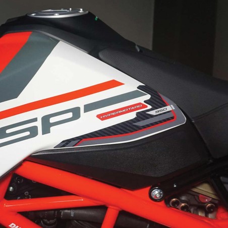 Adesivi 3D Protezioni serbatoio compatibili con Ducati Hypermotard 950SP 2021-24