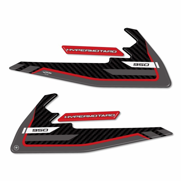 Adesivi 3D Protezioni serbatoio compatibili con Ducati Hypermotard 950SP 2021-24