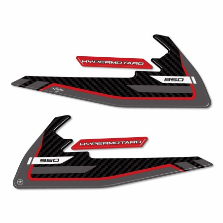 Adesivi 3D Protezioni serbatoio compatibili con Ducati Hypermotard 950SP 2021-24