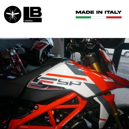 Adesivi 3D Protezioni serbatoio compatibili con Ducati Hypermotard 950SP 2021-24