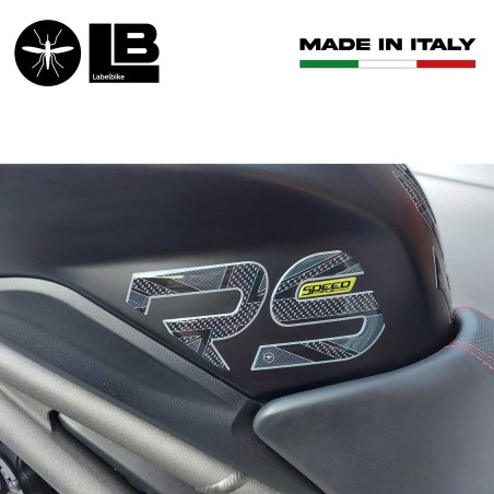 Adesivi 3D Protezioni serbatoio compatibili con Triumph Speed Triple 1050 RS