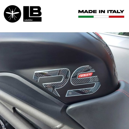 Adesivi 3D Protezioni serbatoio compatibili con Triumph Speed Triple 1050 RS