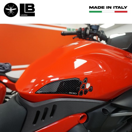 Adesivi 3D Protezioni serbatoio moto compatibile con Ducati Diavel v4 2023