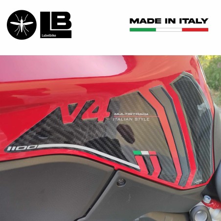 Adesivi 3D Protezioni Laterali compatibili con Ducati Multistrada V4 2021