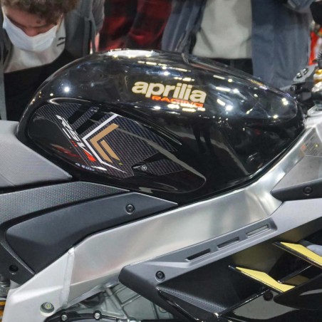 Adesivi 3D Protezioni Laterali serbatoio compatibili con Aprilia RSV4 2021-2023