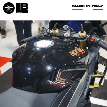 Adesivi 3D Protezioni Laterali serbatoio compatibili con Aprilia RSV4 2021-2023