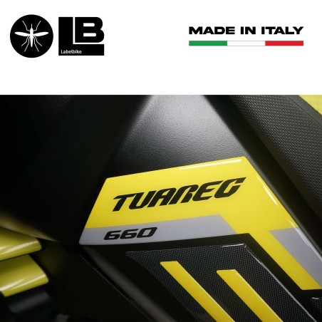 Adesivi 3D Protezioni Laterali serbatoio compatibili con Aprilia Tuareg 660 2022
