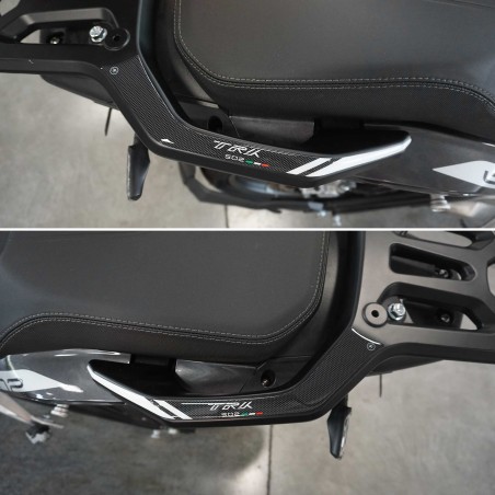 Adesivi 3D Protezioni Maniglie Passeggero compatibili con Benelli TRK 502 502X