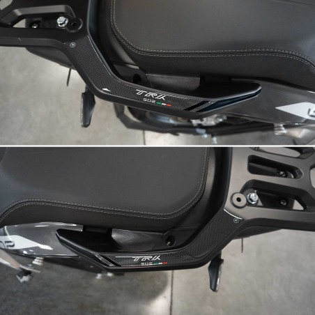 Adesivi 3D Protezioni Maniglie Passeggero compatibili con Benelli TRK 502 502X