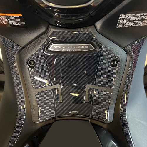 Adesivi 3D Protezioni Pedana centrale scooter compatibili con Yamaha Tmax 2022-2024