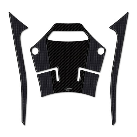 Adesivi 3D Protezioni Pedana centrale scooter compatibili con Yamaha Tmax 2022-2024