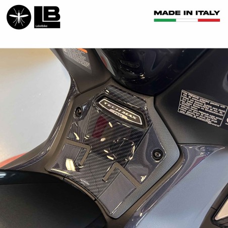 Adesivi 3D Protezioni Pedana centrale scooter compatibili con Yamaha Tmax 2022-2024