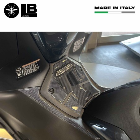 Adesivi 3D Protezioni Pedana centrale scooter compatibili con Yamaha Tmax 2022-2024