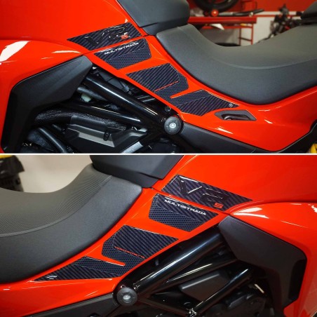 Adesivi 3D Serbatoio Laterali compatibili con Ducati Multistrada V2s 950 2022-23
