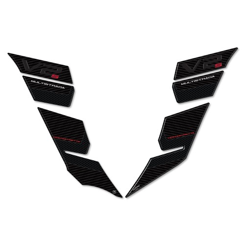 Stickers latéraux 3D Tank compatibles avec Ducati Multistrada V2s 950 2022-23 2