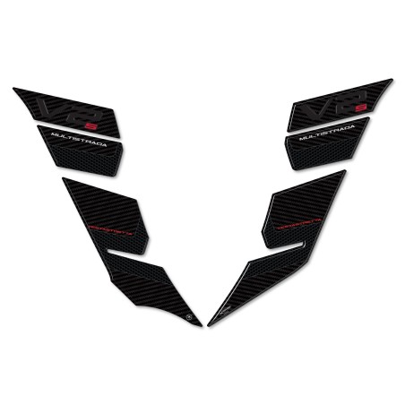 Adesivi 3D Serbatoio Laterali compatibili con Ducati Multistrada V2s 950 2022-23