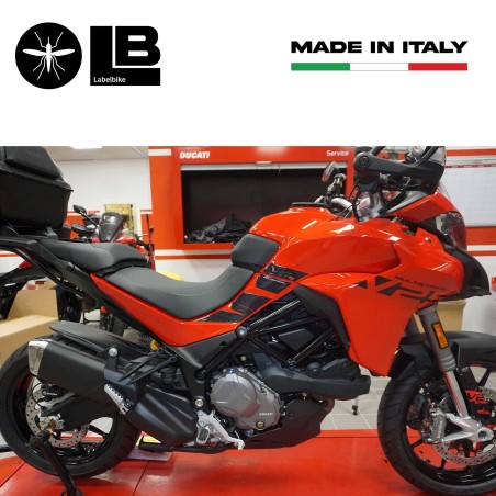 Adesivi 3D Serbatoio Laterali compatibili con Ducati Multistrada V2s 950 2022-23