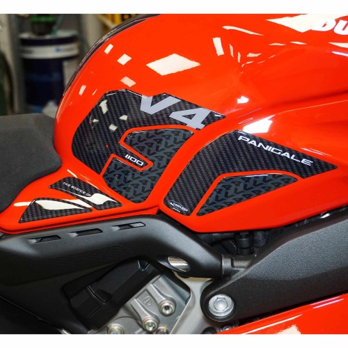 Adesivi 3D Serbatoio Laterali compatibili con Ducati Panigale V4 2018-2021