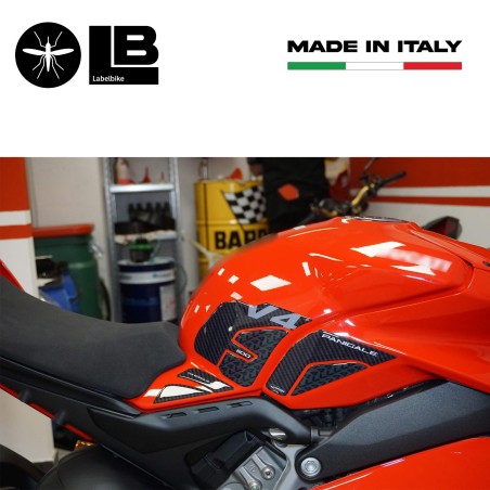 Adesivi 3D Serbatoio Laterali compatibili con Ducati Panigale V4 2018-2021