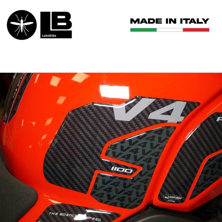 Adesivi 3D Serbatoio Laterali compatibili con Ducati Panigale V4 2018-2021