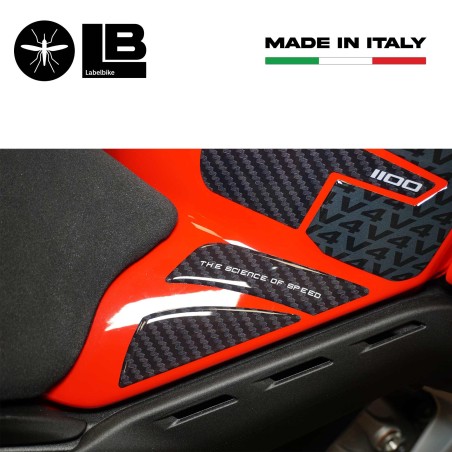 Adesivi 3D Serbatoio Laterali compatibili con Ducati Panigale V4 2018-2021