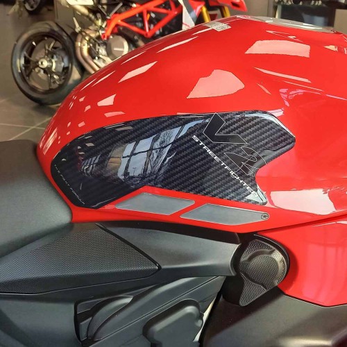 Adesivi 3D Serbatoio Laterali compatibili con Ducati Streetfighter V2 2022-2024