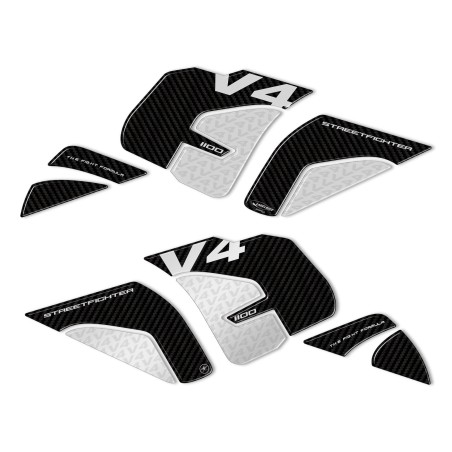 Adesivi 3D Serbatoio Laterali compatibili con Ducati Streetfighter V4 2020-2022