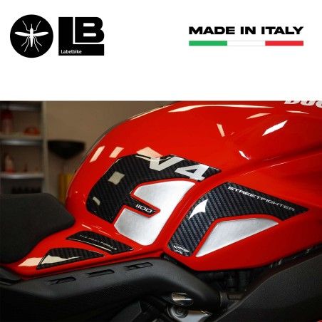 Adesivi 3D Serbatoio Laterali compatibili con Ducati Streetfighter V4 2020-2022