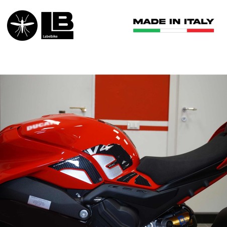 Adesivi 3D Serbatoio Laterali compatibili con Ducati Streetfighter V4 2020-2022