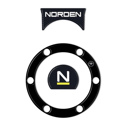 Pegatinas 3D tapa depósito y llave moto compatible con Husqvarna Norden 901 2