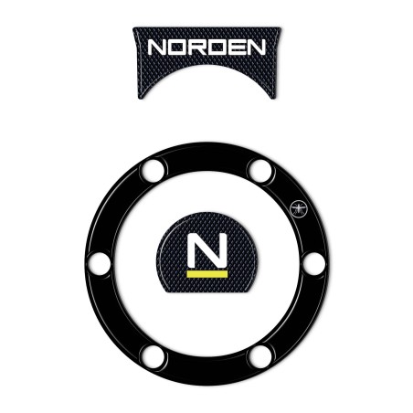 Adhesivos 3D para tapa de depósito y llave de moto compatibles con Husqvarna Norden 901