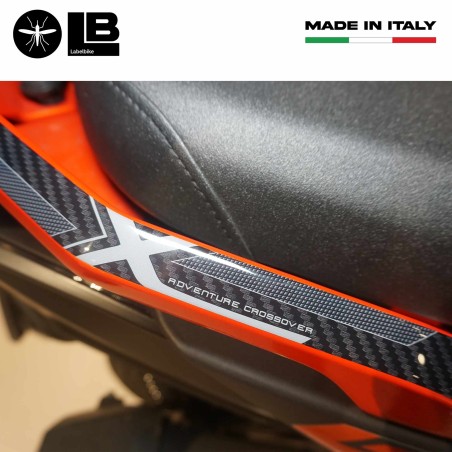 Adesivi gel 3D Maniglie con BAULETTO compatibili con Kymco DTX 360 125 300 350