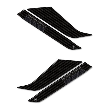 3D gel passenger footrest stickers compatible with Kymco DTX 360 125 300 350