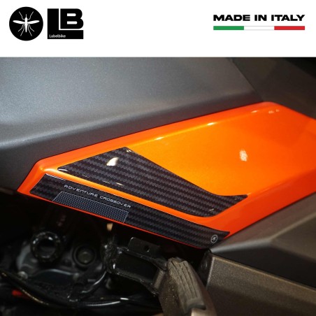 Adesivi gel 3D poggiapiedi passeggero compatibili con Kymco DTX 360 125 300 350
